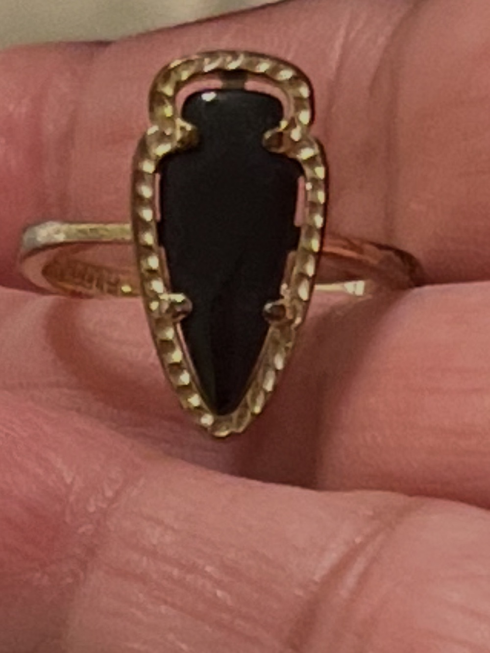 Kendra Scott arrow Head ring.